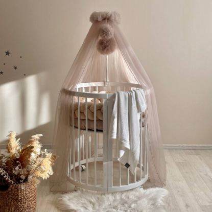 Baldachin Patut Bebe Copii Cappuccino
